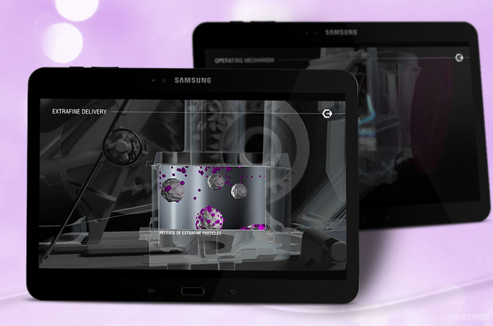 Foster Nexthaler for tablet - Tablet optimised presentation for medical representatives