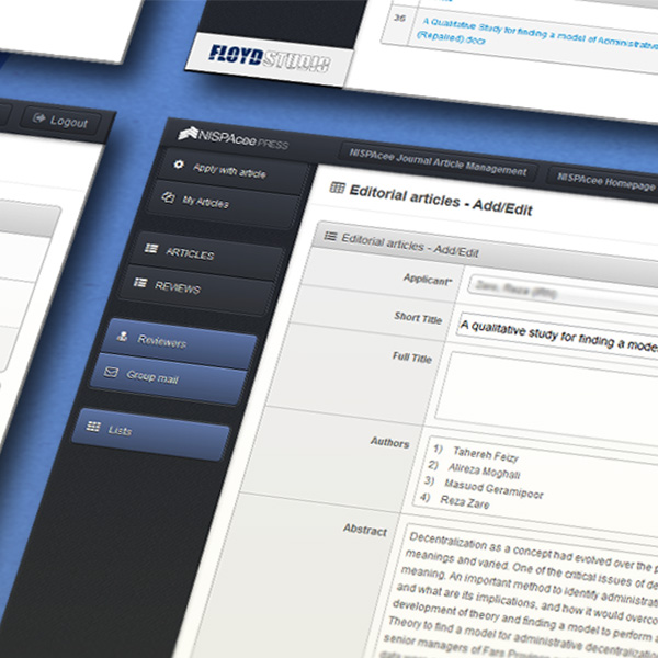 NISPAcee Journal Management Application