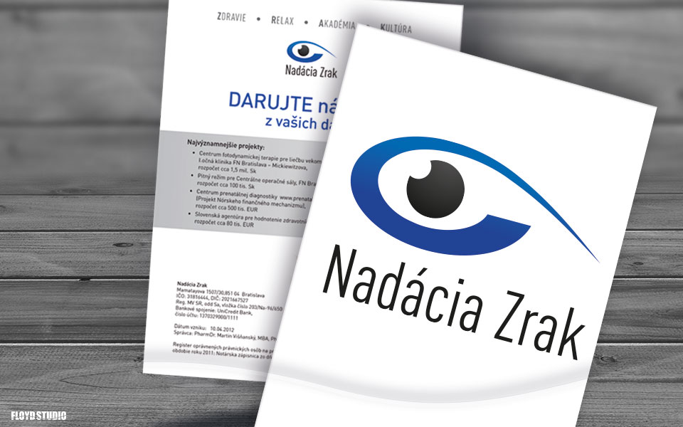 Nadácia zrak - Logo design, responsive website, marketing support...